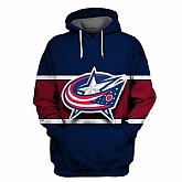 Blue Jackets Navy All Stitched Hooded Sweatshirt,baseball caps,new era cap wholesale,wholesale hats